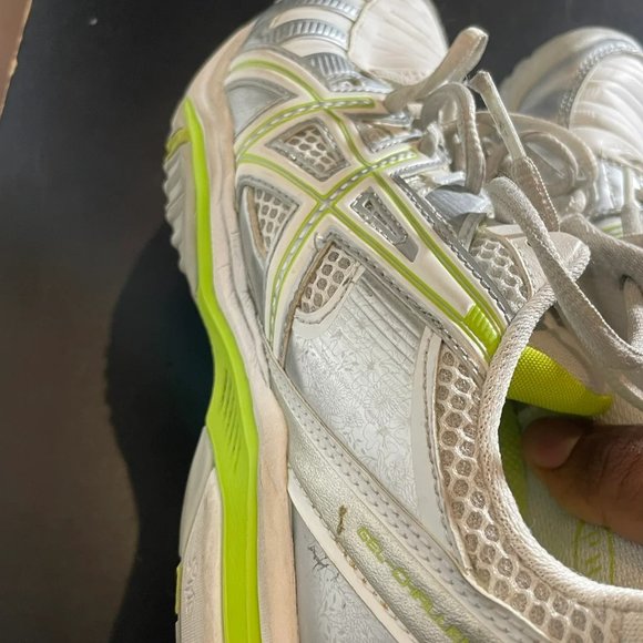 Asics Women's White Gel Challenger 9 Lace Up Running Sneakers E353Y Size 7 - Picture 8 of 9